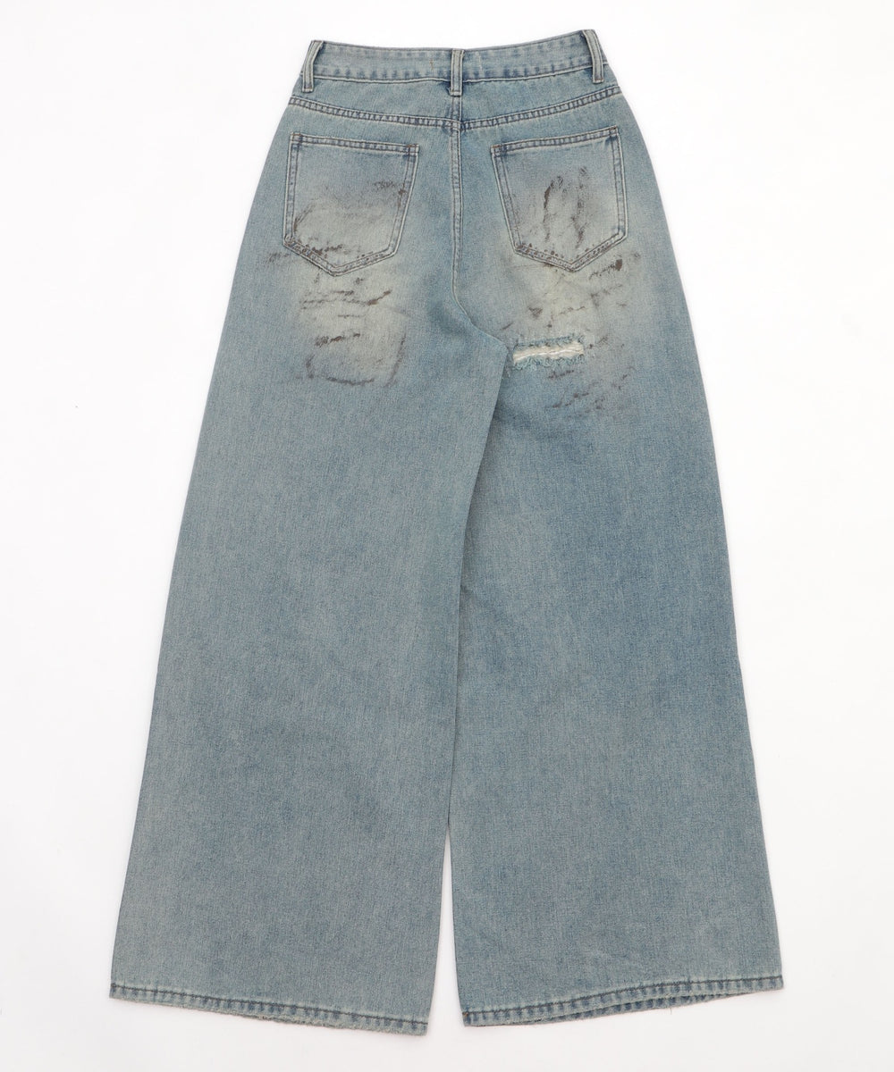 ハードダメージデニム