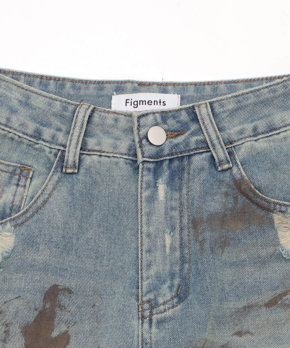 ハードダメージデニム