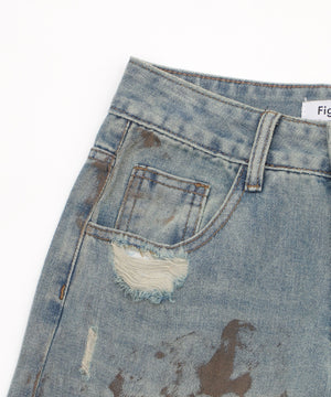 ハードダメージデニム