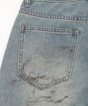 ハードダメージデニム