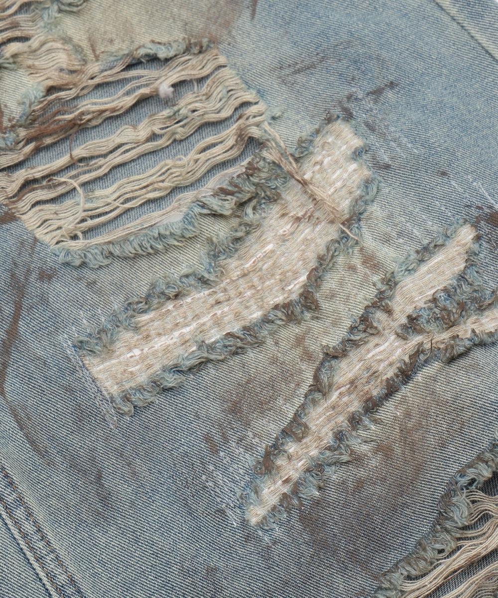 ハードダメージデニム