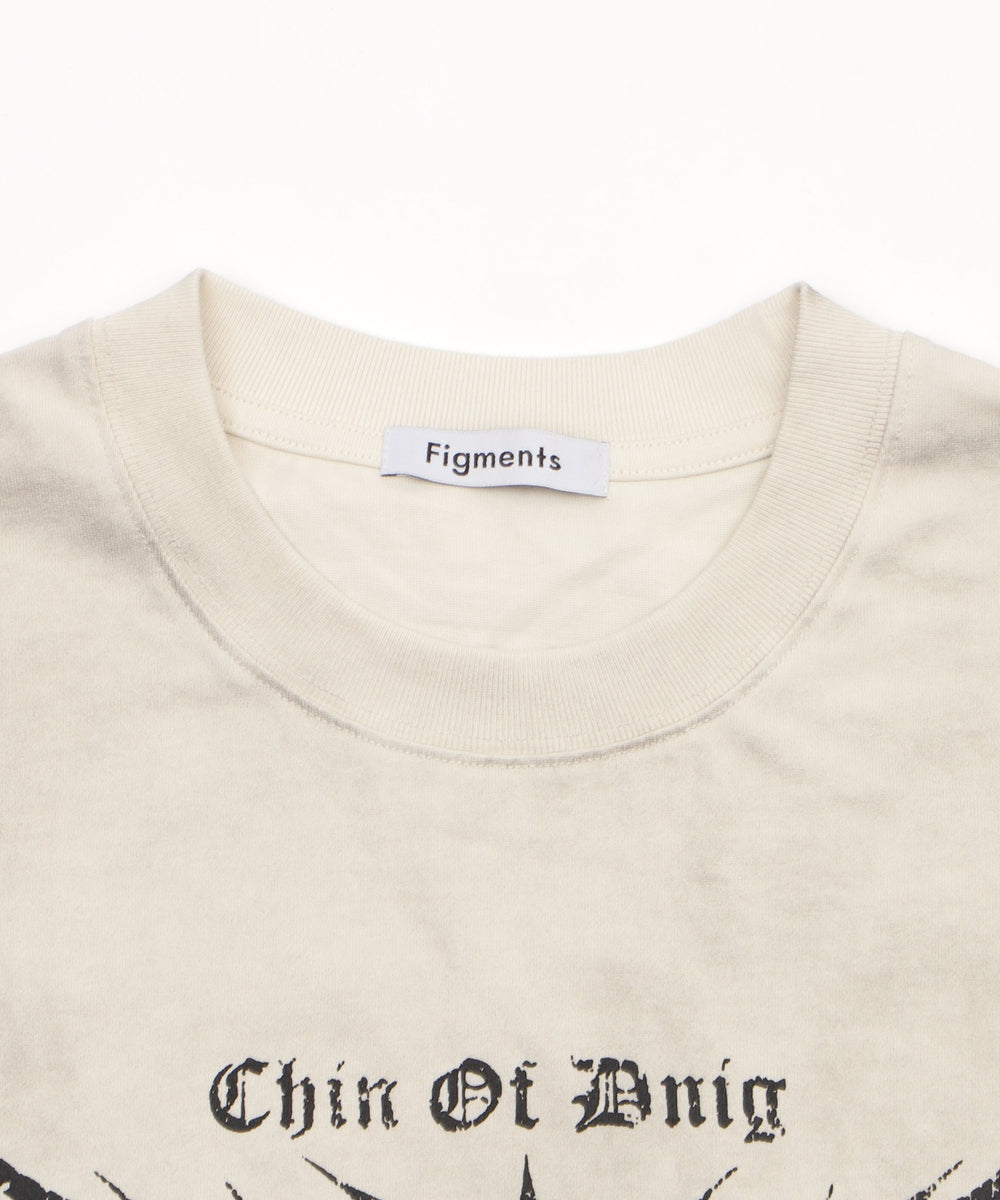 ダーティ加工メタルロゴビッグT