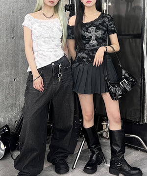 オフショルクロスピチT