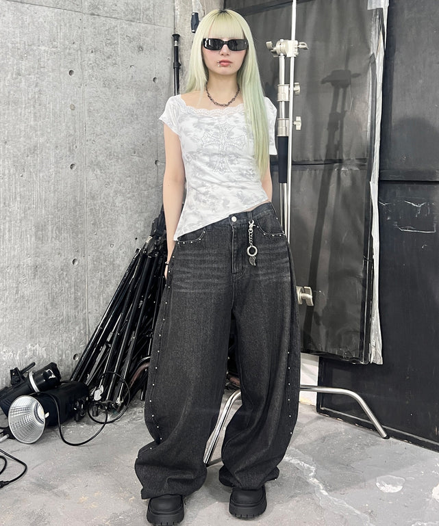 ホワイト モデル：160㎝ FREE着用