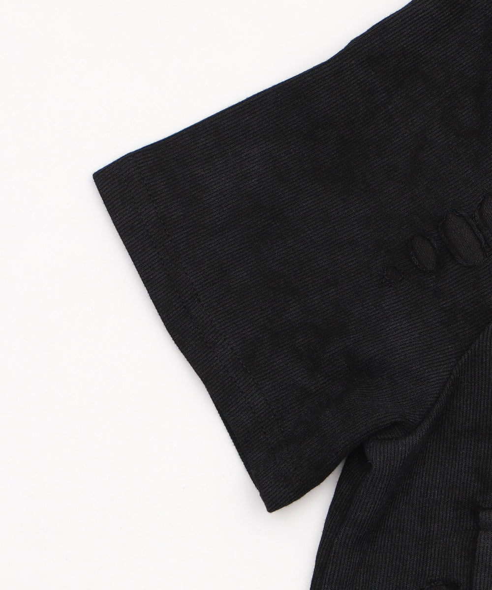 クロップドショルダーZIPトップ