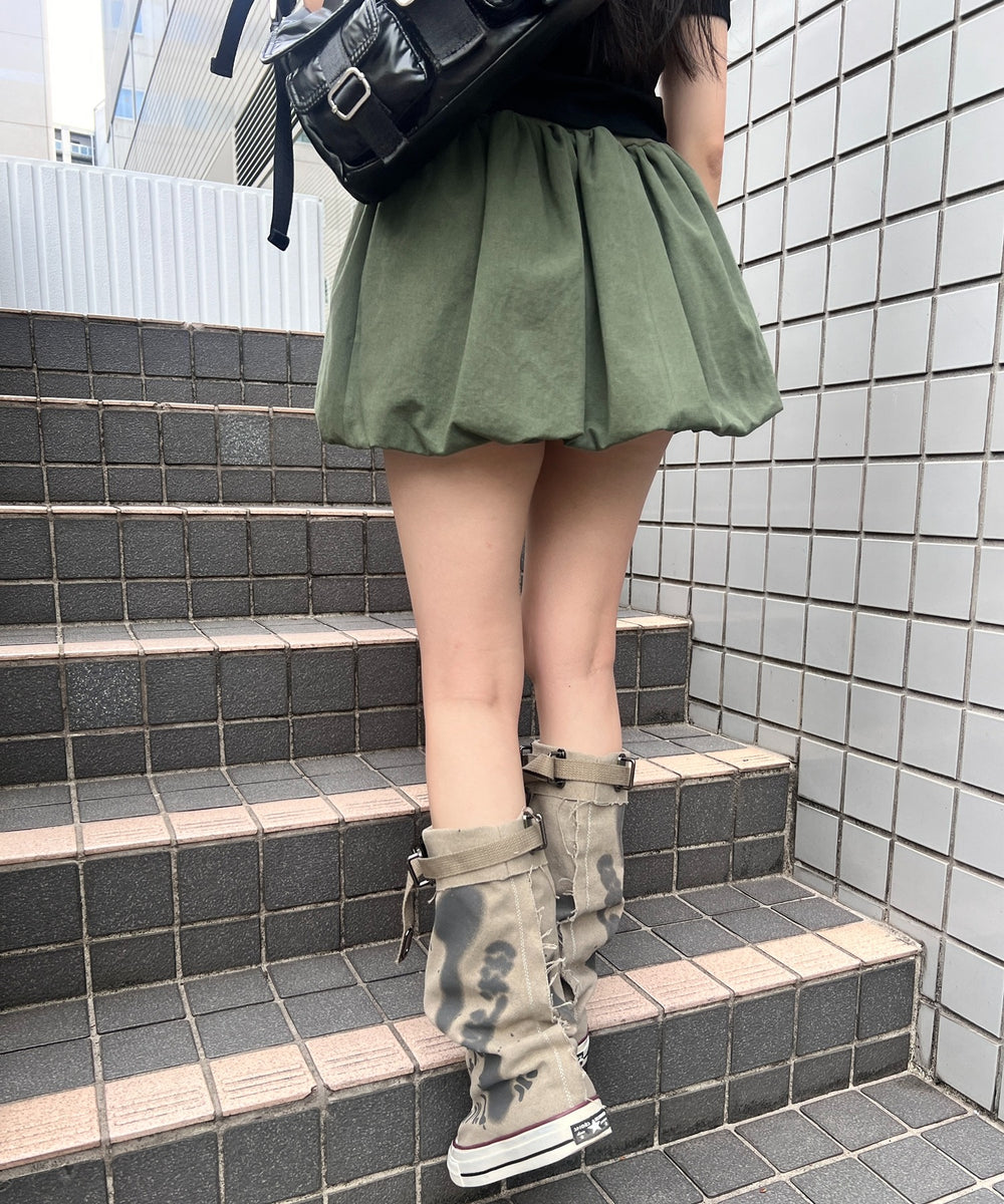 カーキ モデル：154㎝ FREE着用