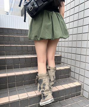 カーキ モデル：154㎝ FREE着用