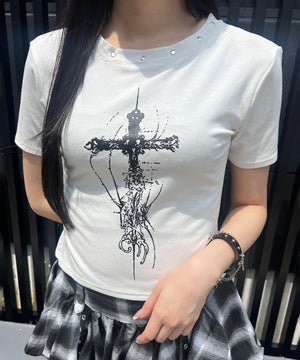 ホワイト モデル：154㎝ FREE着用