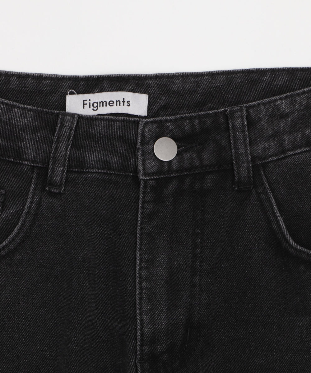 デストロイチェックバギーデニム