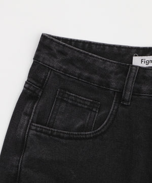 デストロイチェックバギーデニム