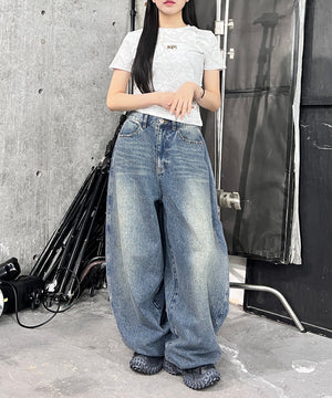 デニム中濃 モデル：154㎝ S着用