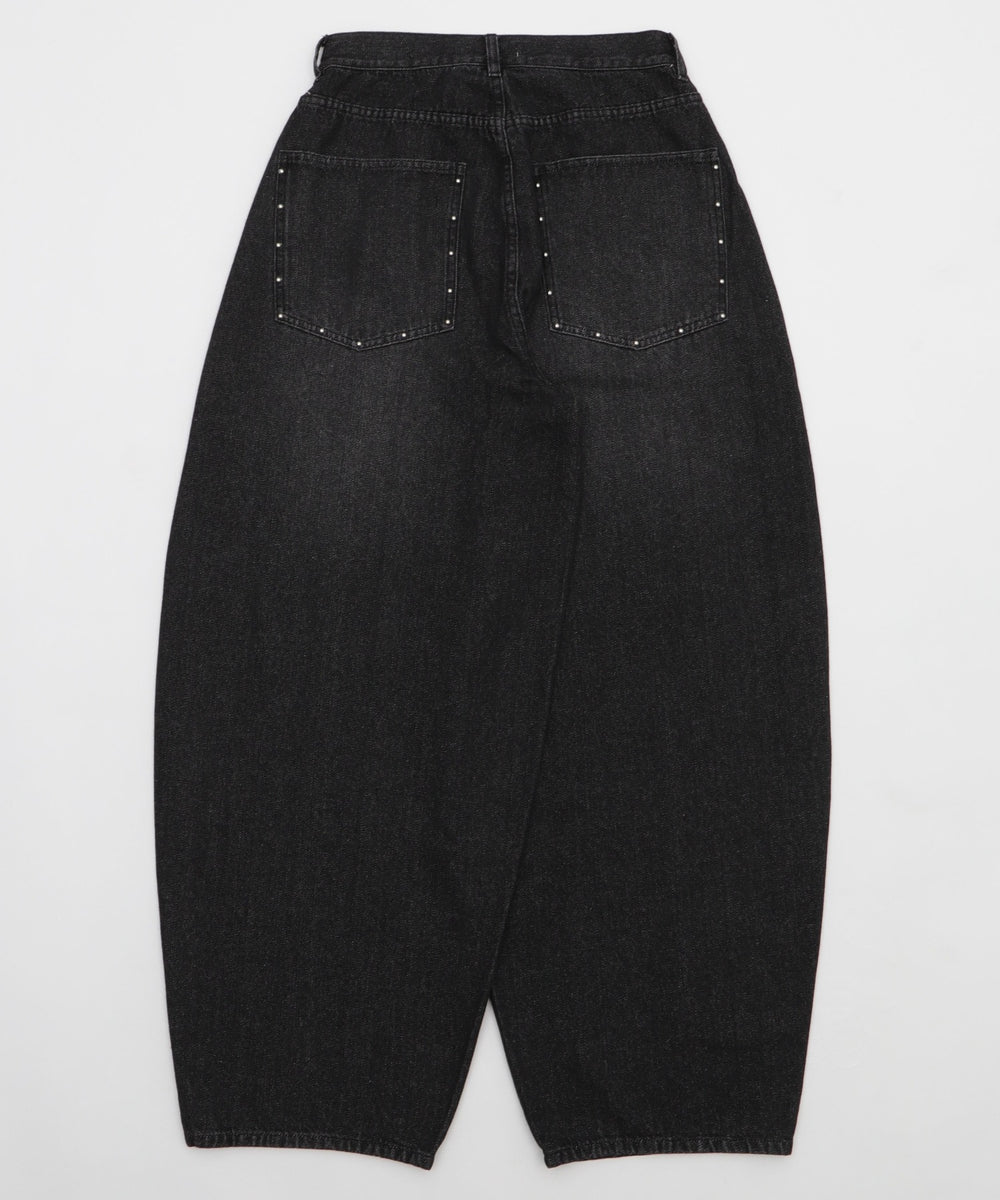 スタッズバレルデニム