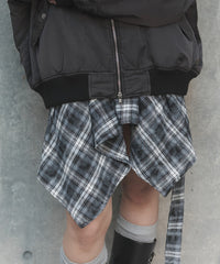 ブリーチチェックイレヘムスカート