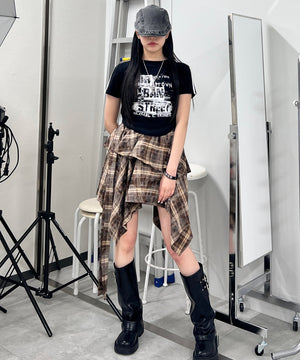 ブラウン モデル：154㎝ FREE着用