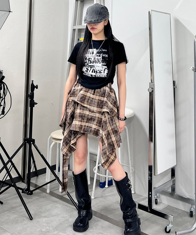 ブラウン モデル：154㎝ FREE着用