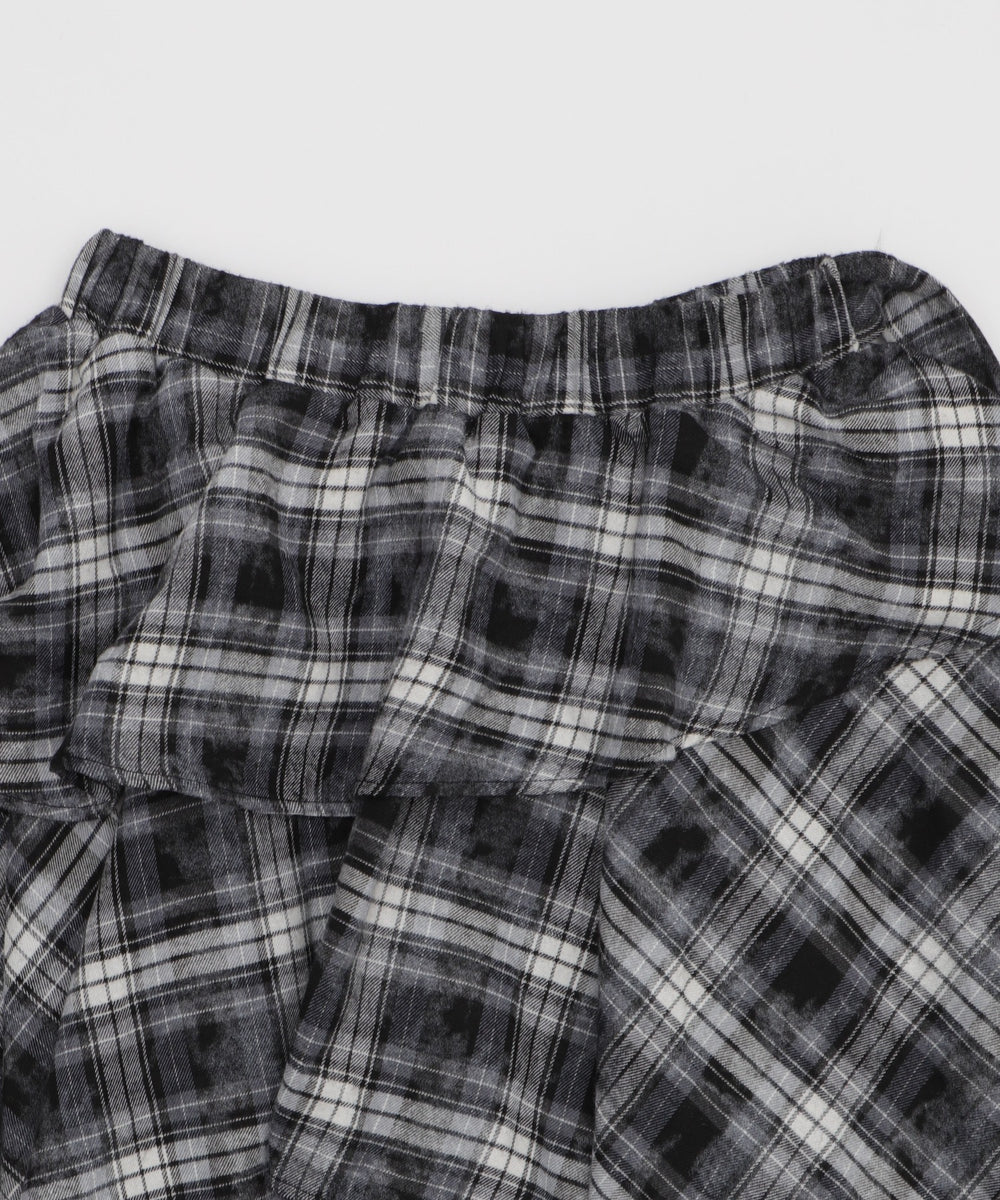 ブリーチチェックイレヘムスカート