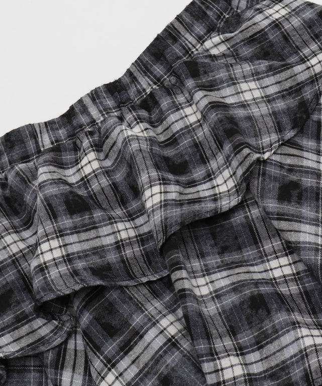 ブリーチチェックイレヘムスカート