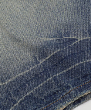 ラウンドストリングデニムハーフパンツ