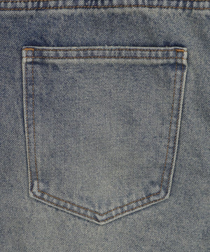 ラウンドストリングデニムハーフパンツ