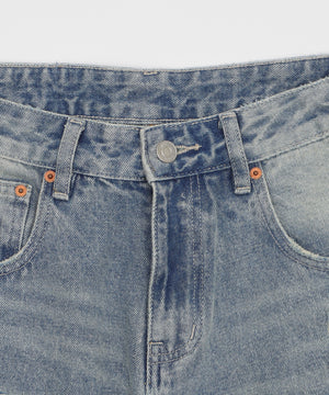 ダメージデニムハーフパンツ