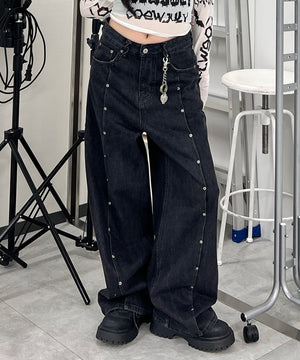 センタースイッチスタッズデニム – WEGO ONLINE STORE