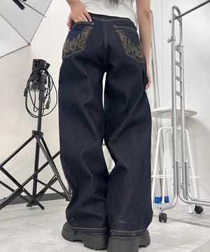 デニム濃 モデル：154㎝ S着用