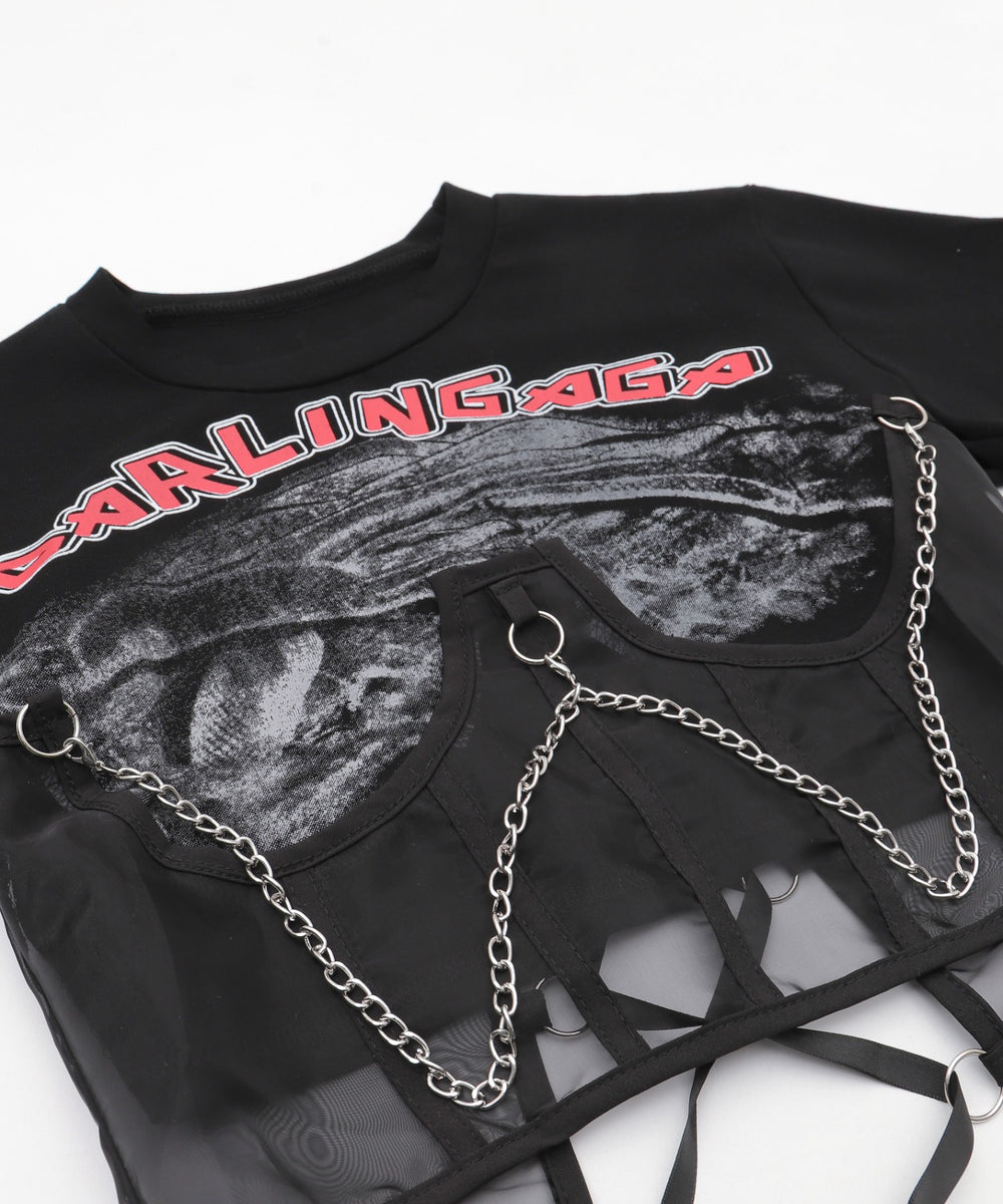 チェーンパンクロゴT