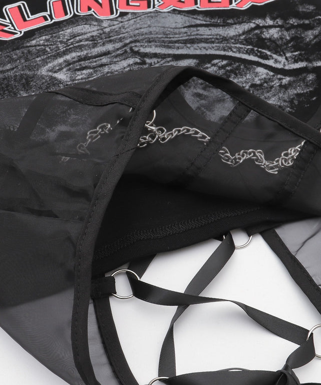 チェーンパンクロゴT