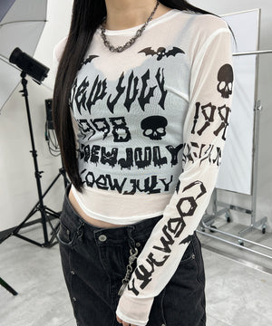 ホワイト モデル：154㎝ FREE着用