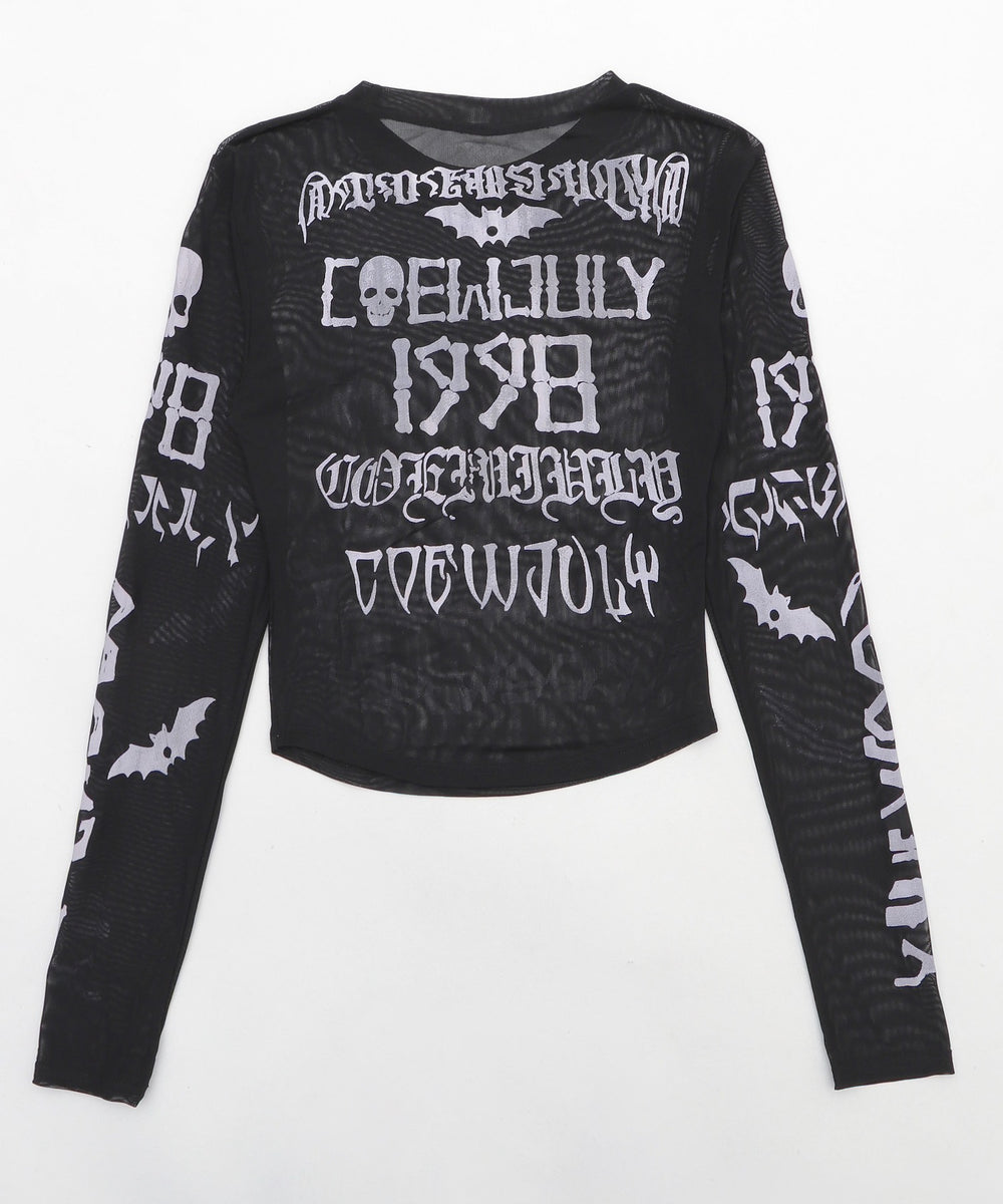 ゴシックロゴメッシュカットソー