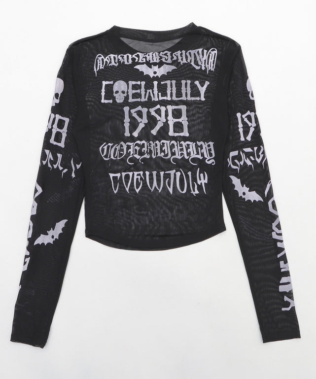 ゴシックロゴメッシュカットソー