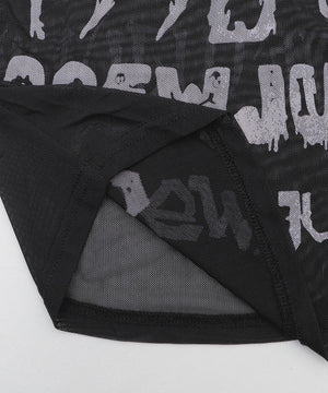 ゴシックロゴメッシュカットソー