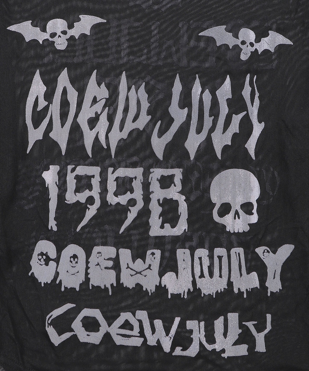 ゴシックロゴメッシュカットソー