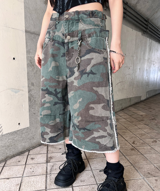 カモフラフリンジWウエストハーフパンツ – WEGO ONLINE STORE