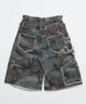カモフラフリンジWウエストハーフパンツ