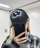 フェードフラワーCAP/ブラック