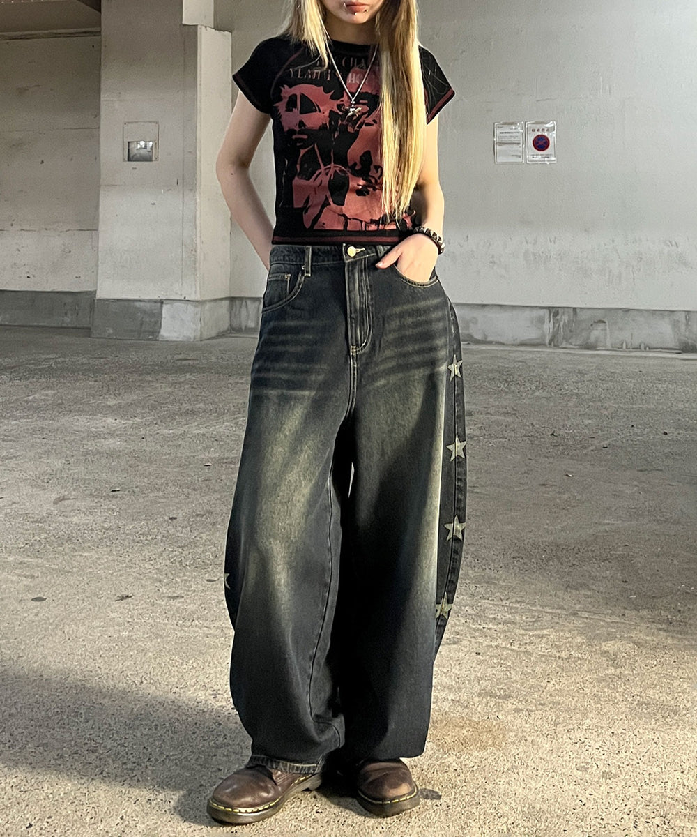 デニム中濃 モデル：159㎝ S着用