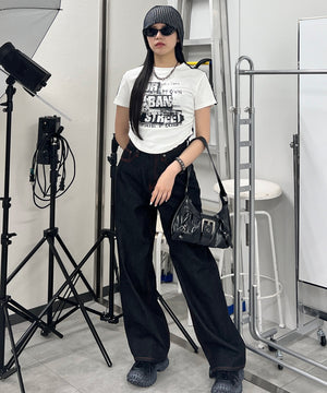 ホワイト モデル：154㎝ FREE着用