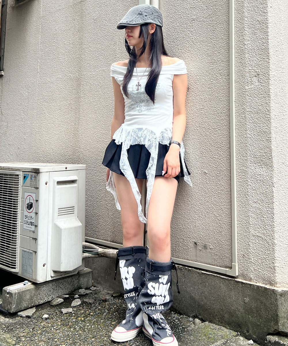 ホワイト モデル：154㎝ FREE着用