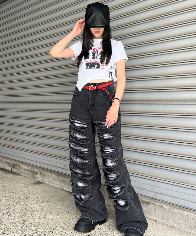 ホワイト モデル：154㎝ FREE着用