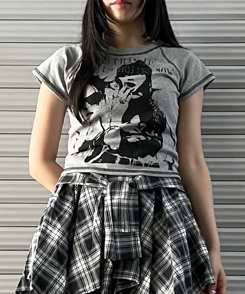 杢グレー モデル：154㎝ FREE着用