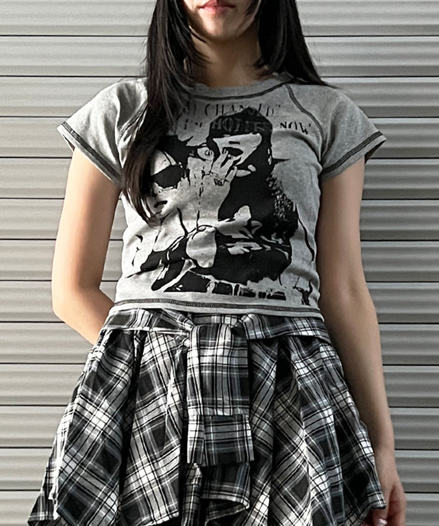 杢グレー モデル：154㎝ FREE着用