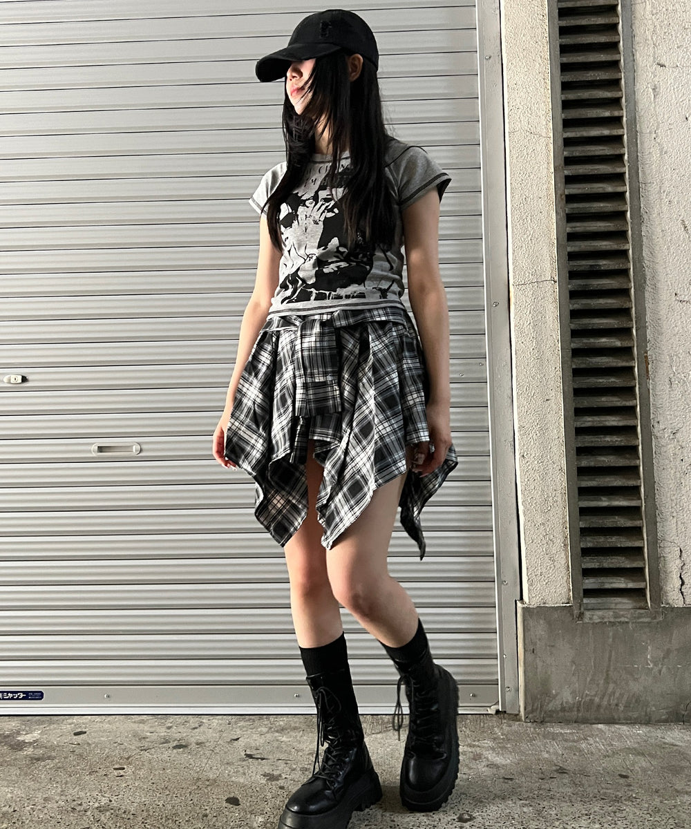 杢グレー モデル：154㎝ FREE着用