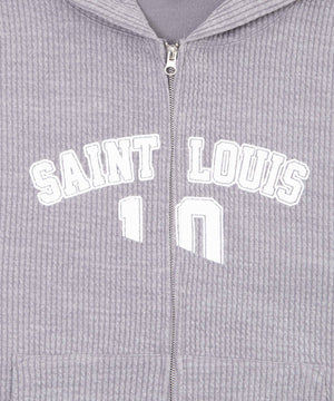 SAINT LOUISニットZIPパーカー