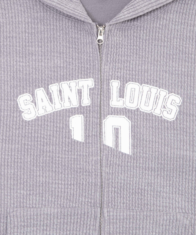 SAINT LOUISニットZIPパーカー