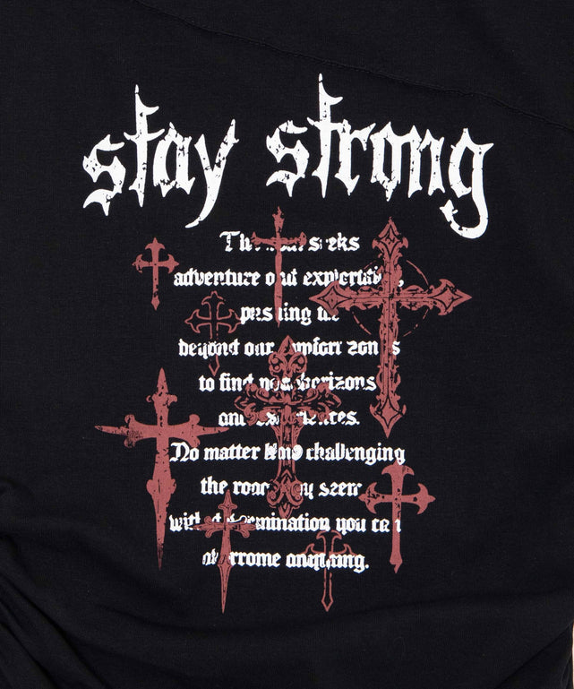 staystrongオフショルロンT