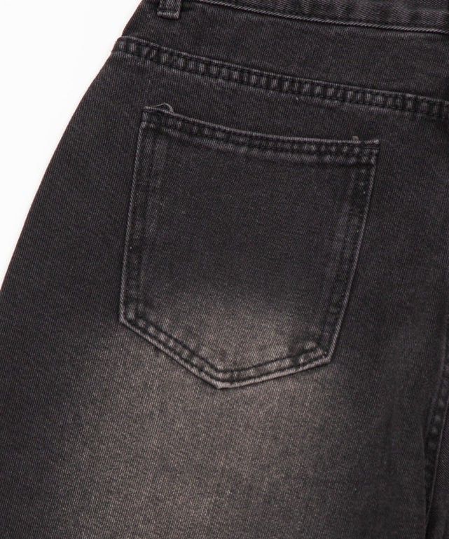 ワイドデニムハーフパンツ