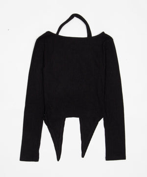 レースアップレイヤードトップ