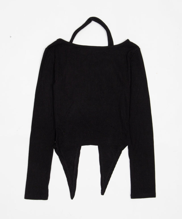 レースアップレイヤードトップ