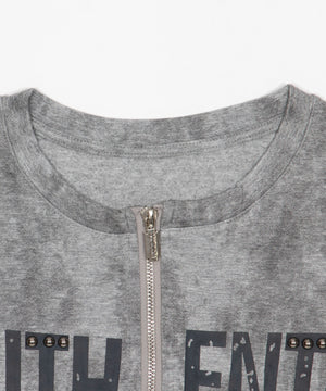 ロゴスタッズジップトップ